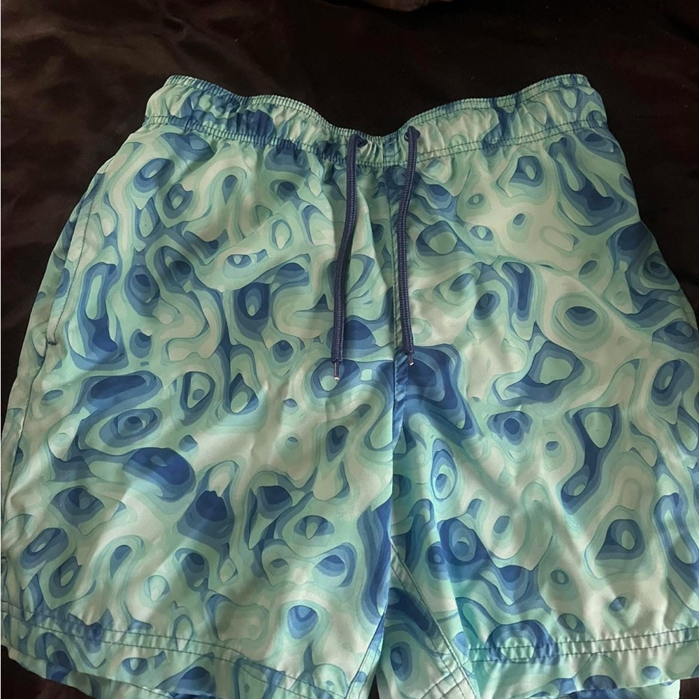 Kohl's Blue and Green Men's Swim Board Shorts